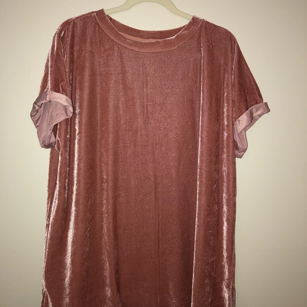 Wishlist velvet oversized t-shirt
